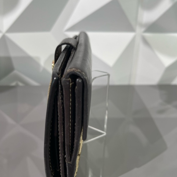 Authentic GUCCI GG Monogram Canvas Leather Heart Continental Full Length Wallet - Picture 3 of 15